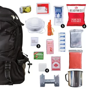READYWISE™ 64 PIECE EMERGENCY SUPPLY SURVIVAL KIT BACKPACK